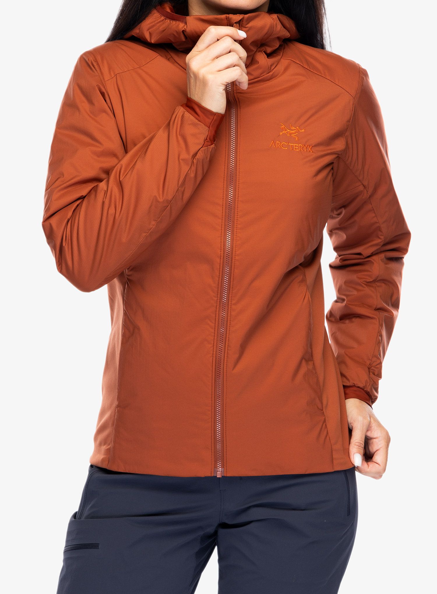 Zateplená bunda dámska Arcteryx Atom Hoody - sequoia