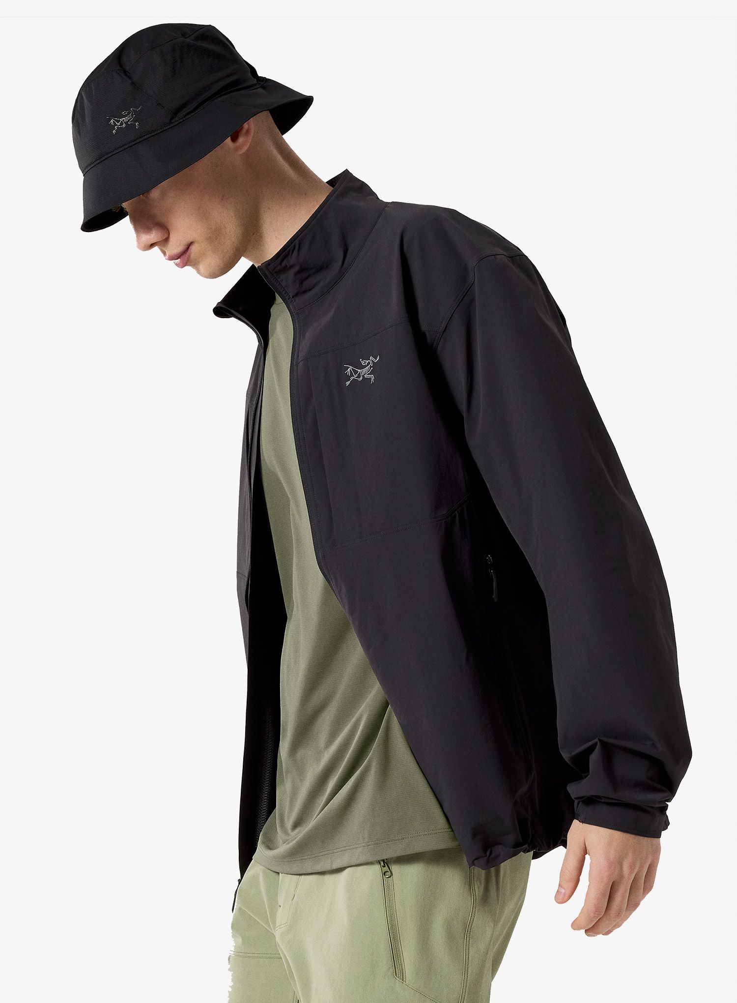 Softshellová bunda Arcteryx Gamma Lightweight Jacket - black/black