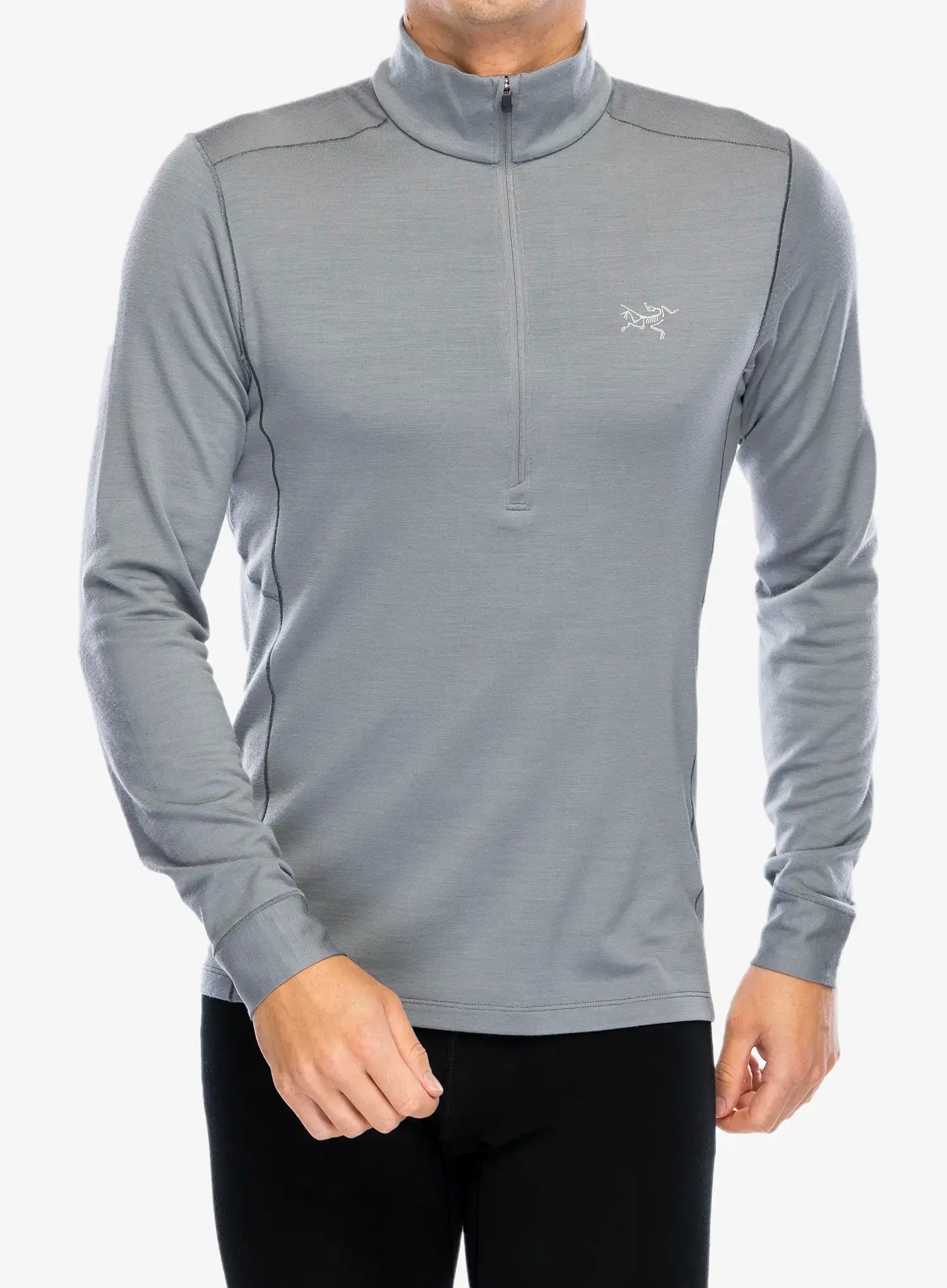 Funkčné tričko Arcteryx Rho Merino Wool Zip Neck - void