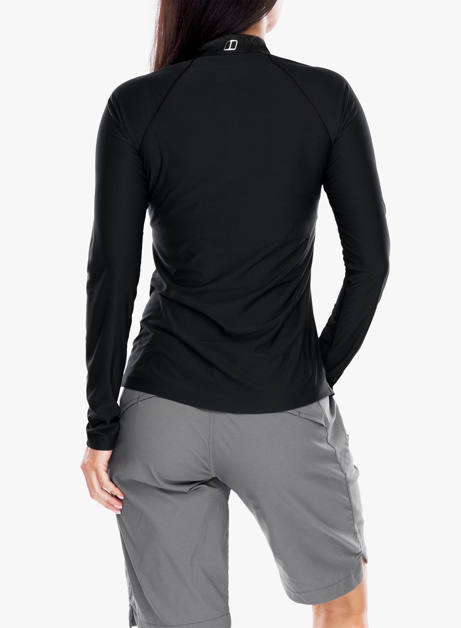 Mikina dámska Berghaus 24/7 Tech Tee LS HZ - black/black