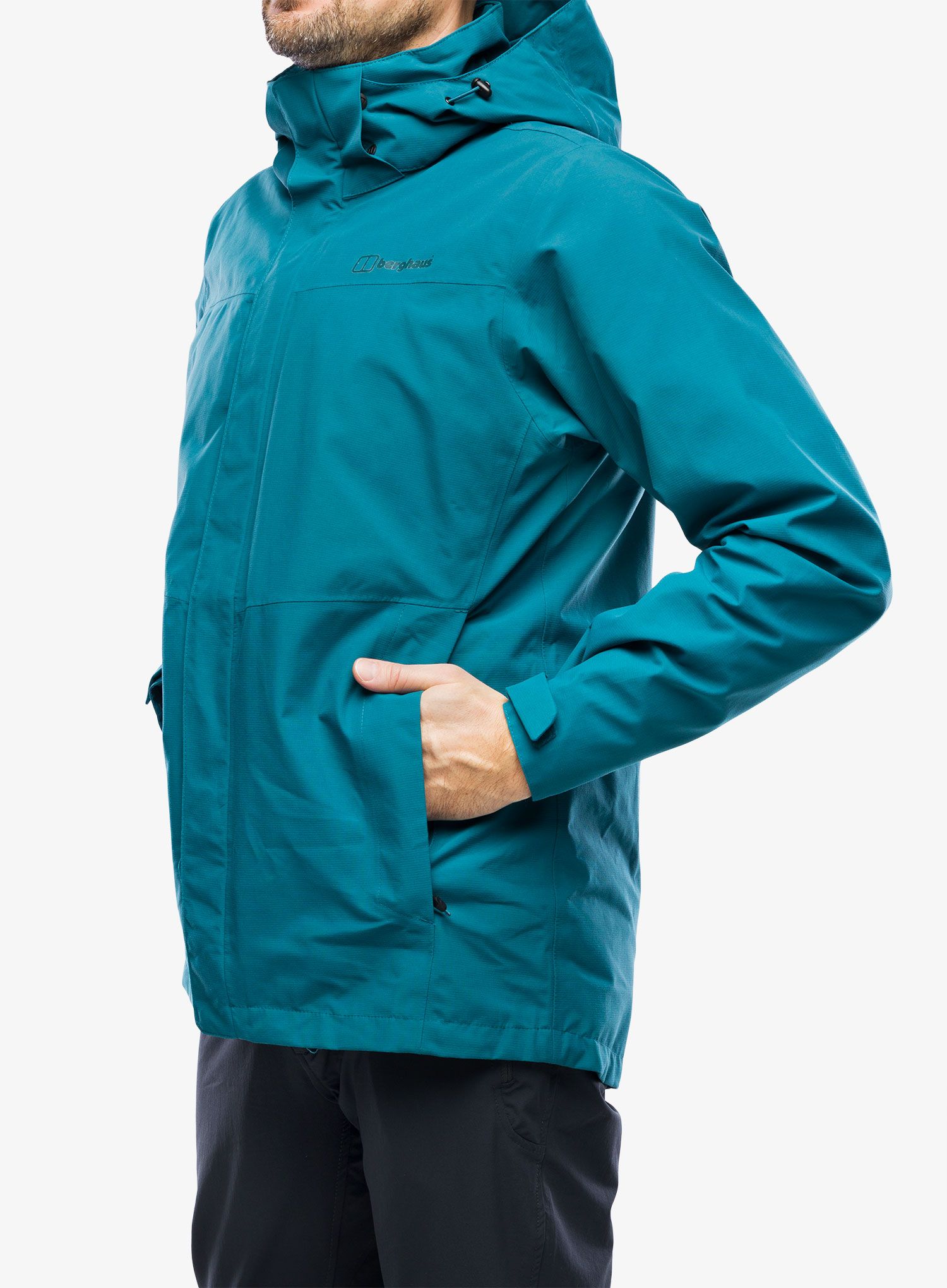 Bunda do dažďa Berghaus Hillwalker InterActive Jacket - deep ocean