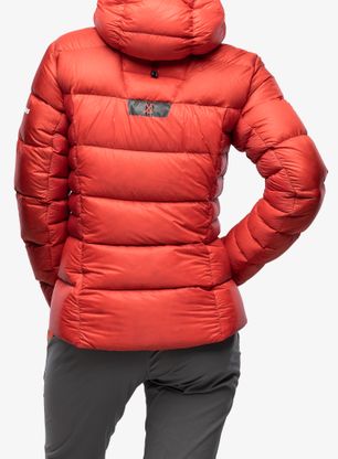 Bunda páperová dámska Berghaus MTN Arete Ultra Down Hoody - goji berry/haute red