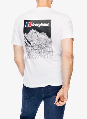 Tričko s potlačou Berghaus Mtn Lineation SS Tee - pure white