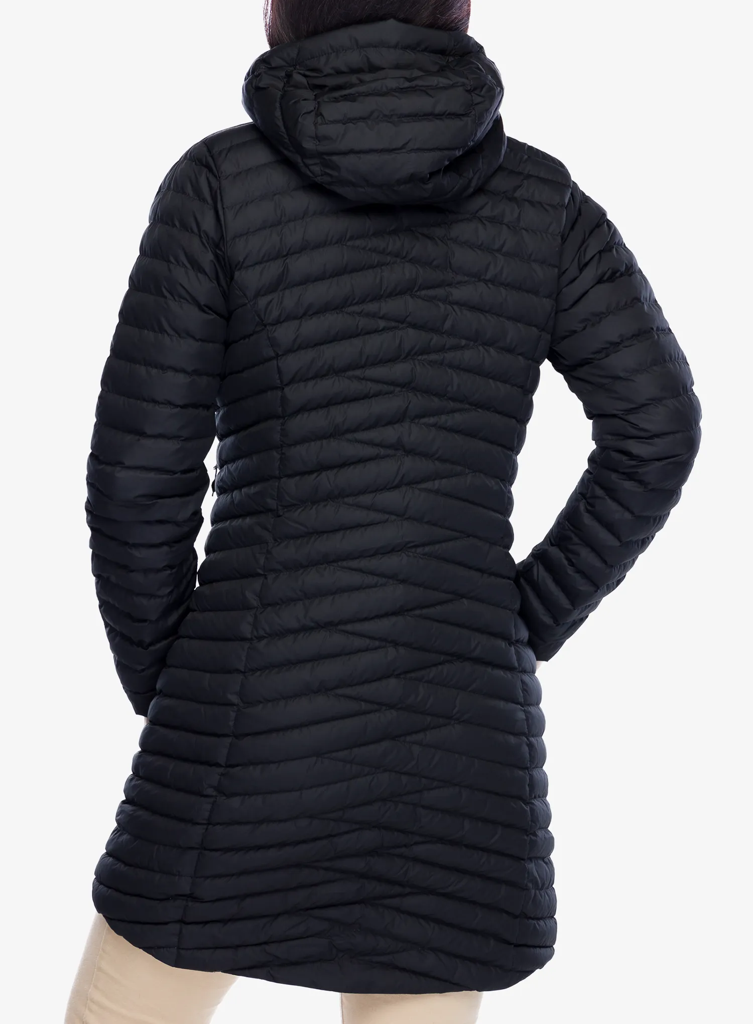 Dámsky kabát Berghaus Nula Micro Long Jacket - black/black