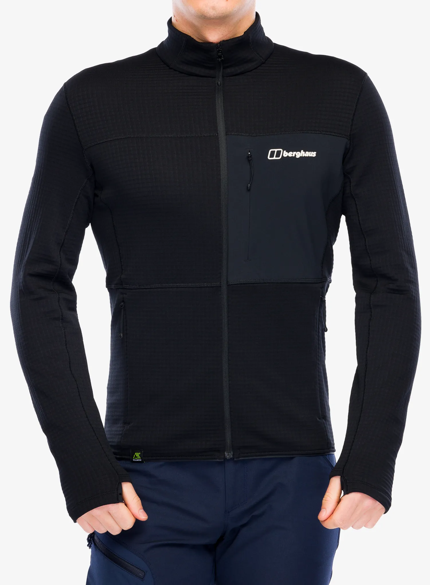 Flísová mikina Berghaus Ridge-Hiker Jacket - black/black