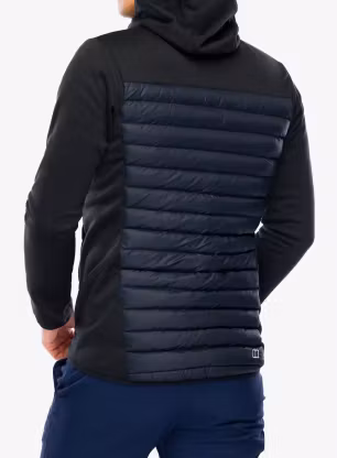 Hybridná bunda Berghaus Vaskye Hooded Hybrid Jacket - black/black