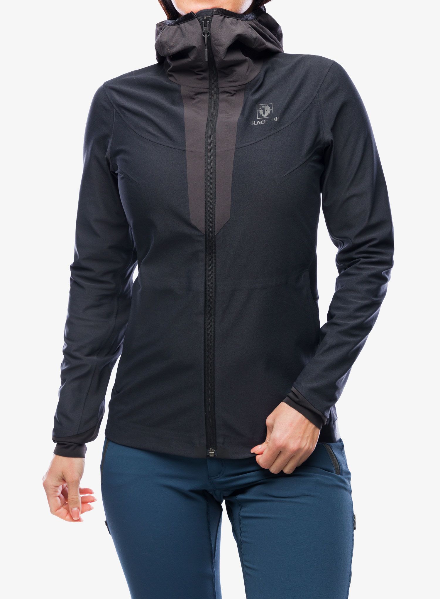 Softshellová bunda dámska BlackYak Dangi Hoody  - phantom