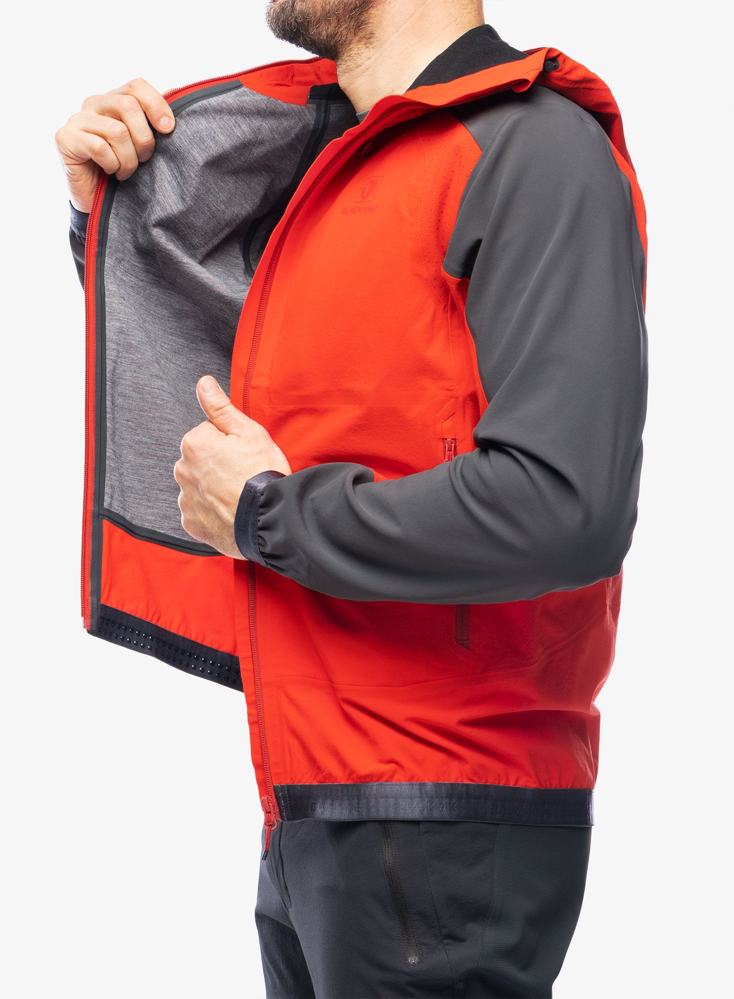 Softshellová bunda BlackYak Modicana Jacket - fiery red