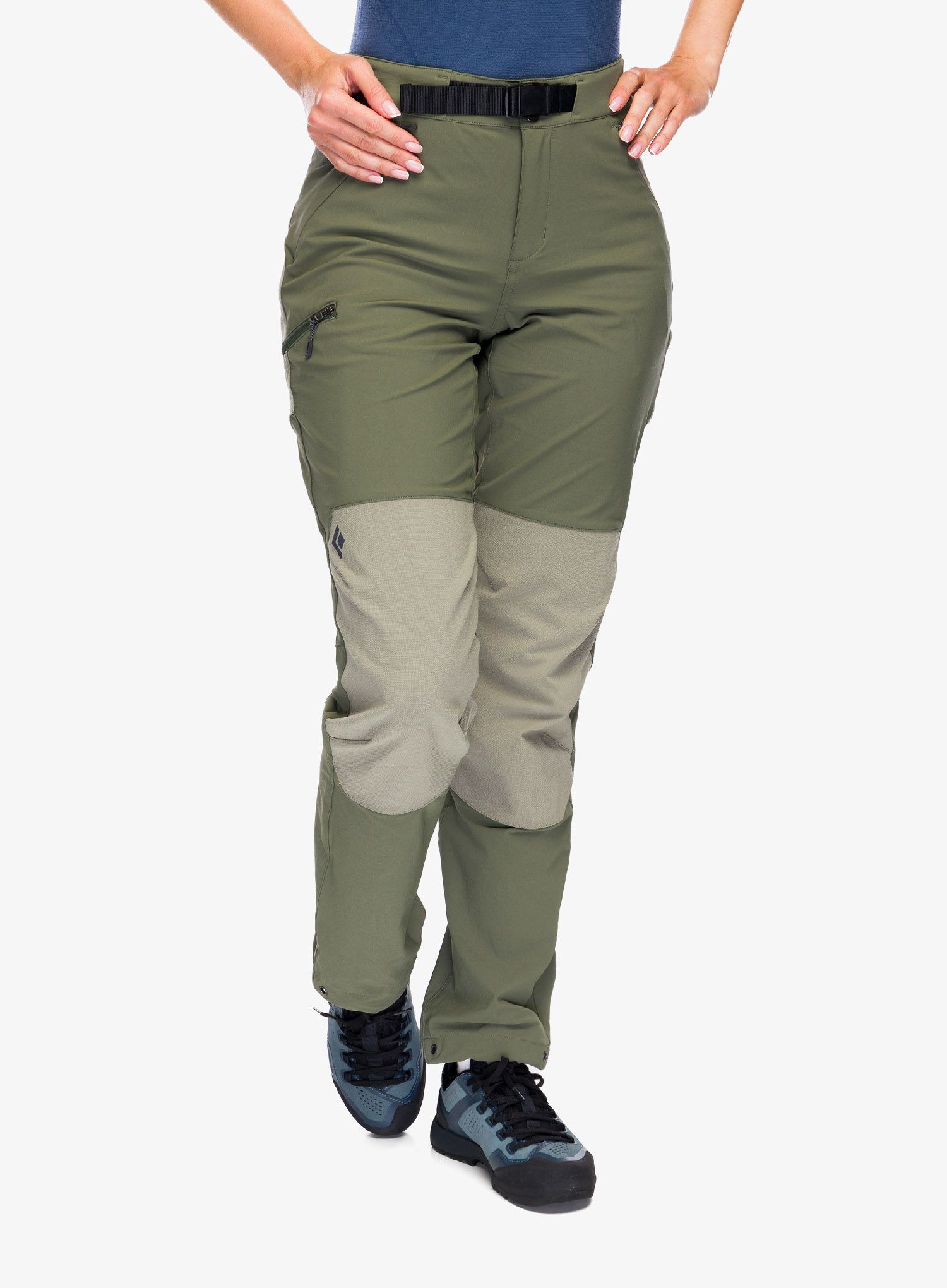Dámske trekingové nohavice Black Diamond Alpine Hybrid Pants - tundra/pine smoke