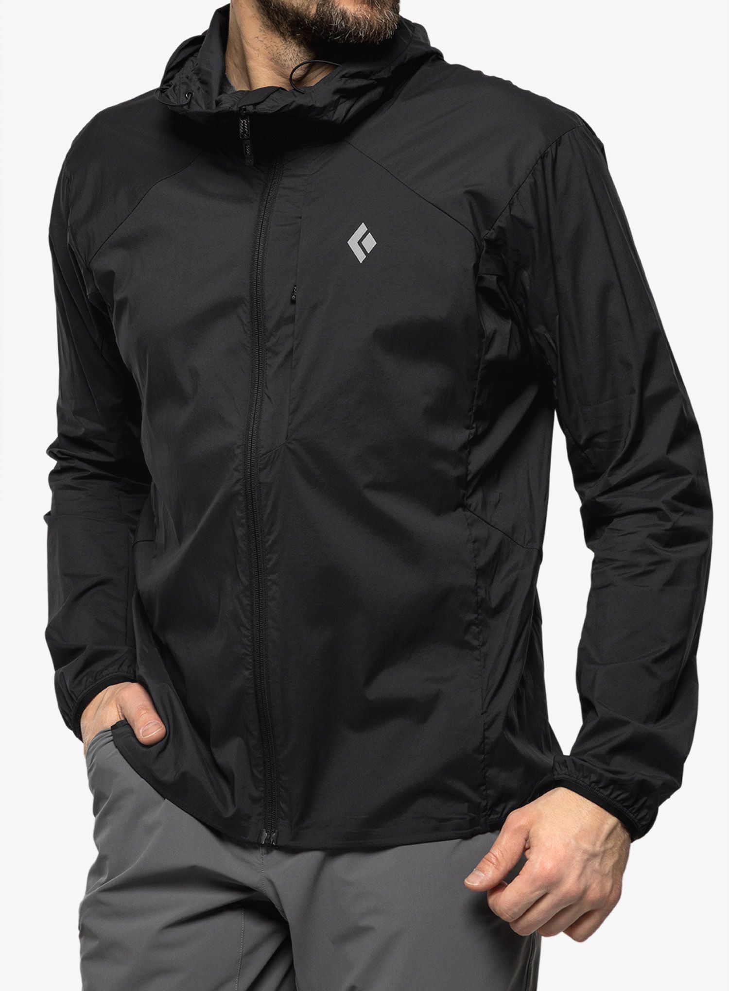 Softshellová bunda Black Diamond Alpine Start Hoody - black