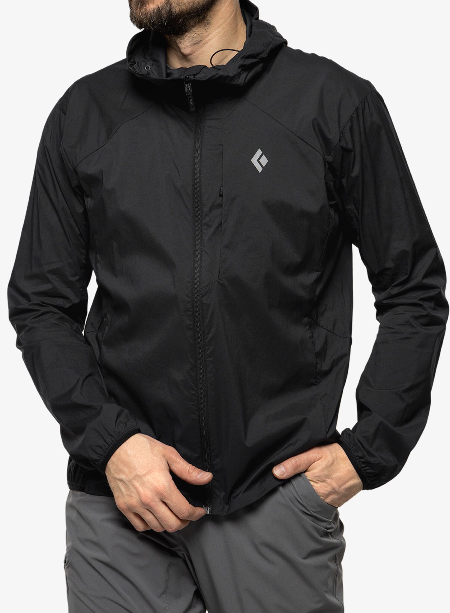 Softshellová bunda Black Diamond Alpine Start Hoody - black