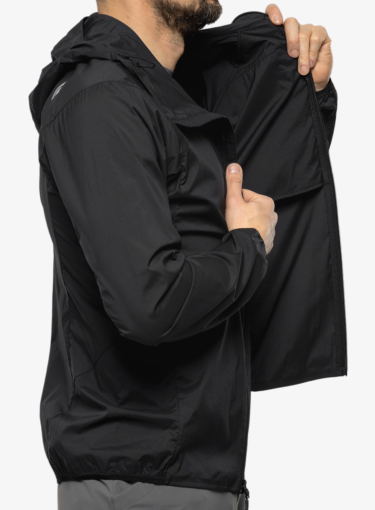 Softshellová bunda Black Diamond Alpine Start Hoody - black