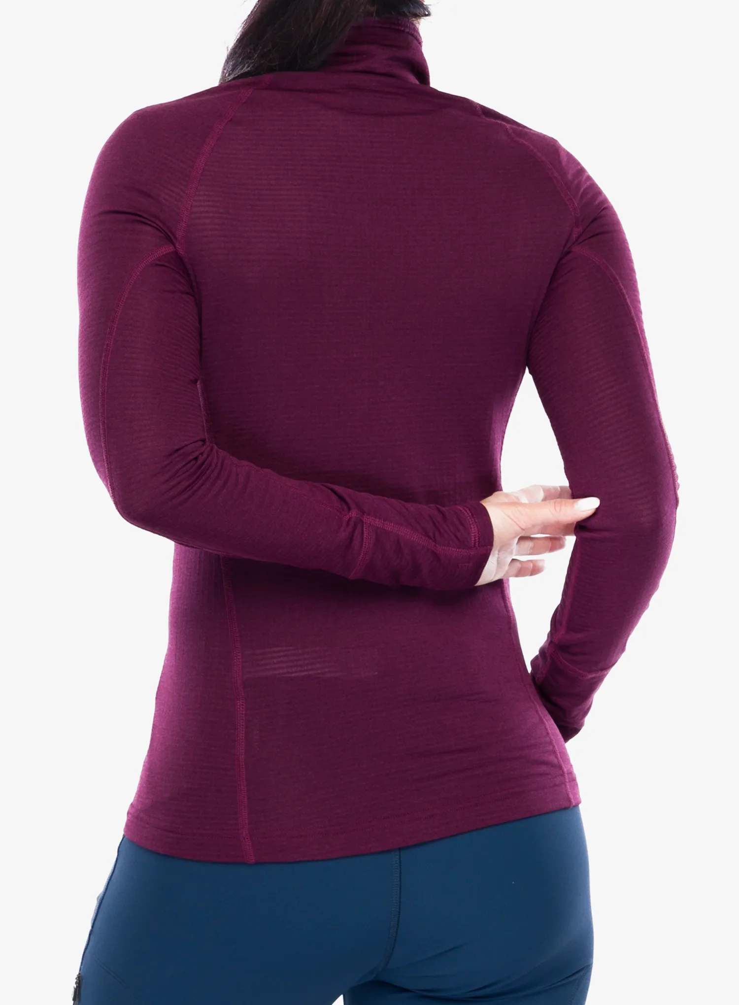 Funkčné tričko dámske Black Diamond Coefficient LT Quarter Zip Pullover - blackberry