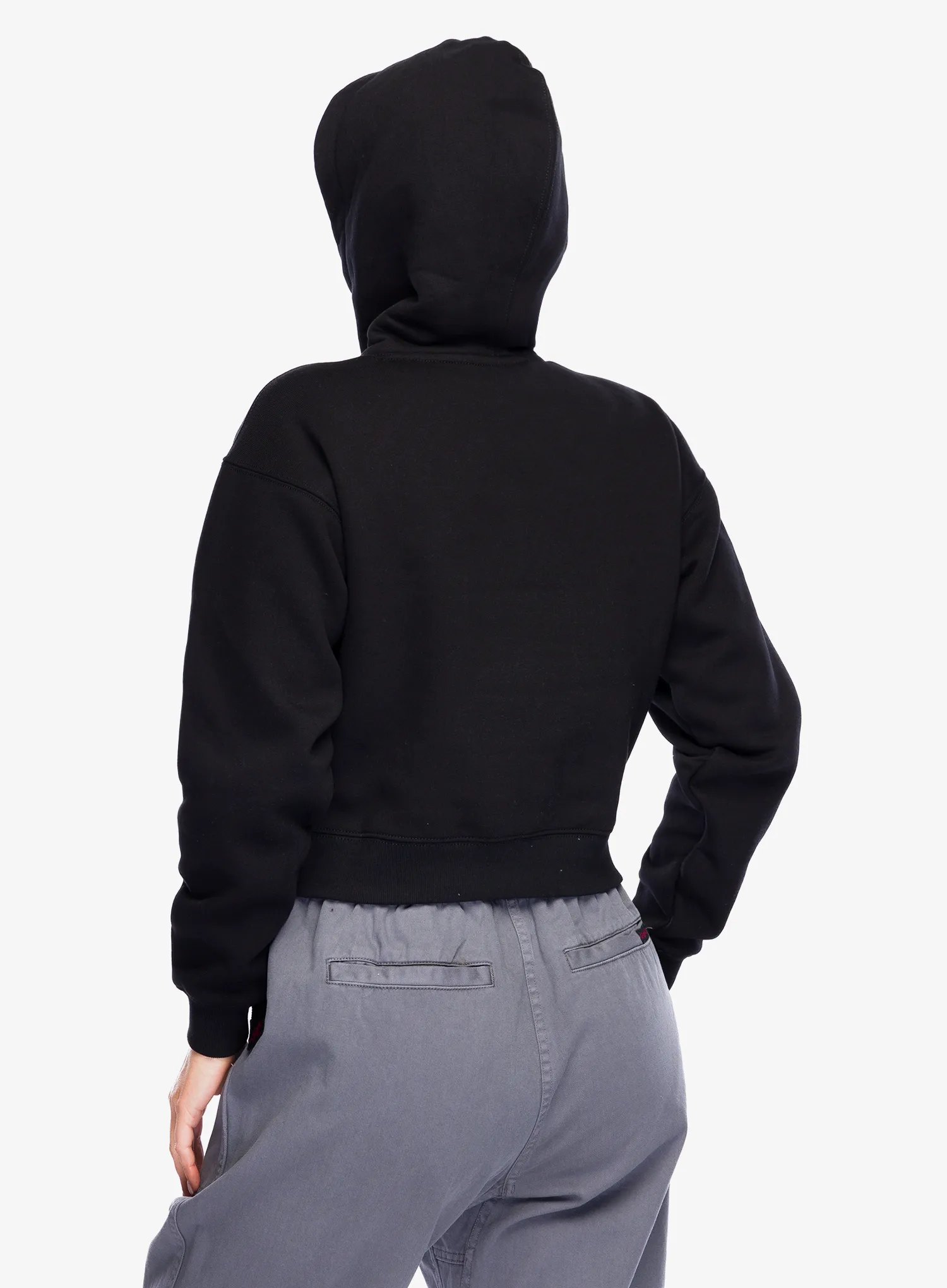 Dámska mikina s kapucňou Black Diamond Crop Pullover Hoody - black