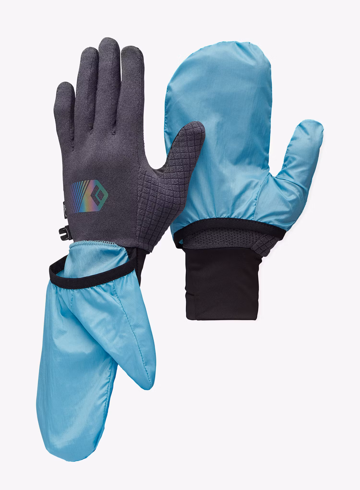 Rukavice Black Diamond Deploy Wind Hood Gloves - carbon/glacier
