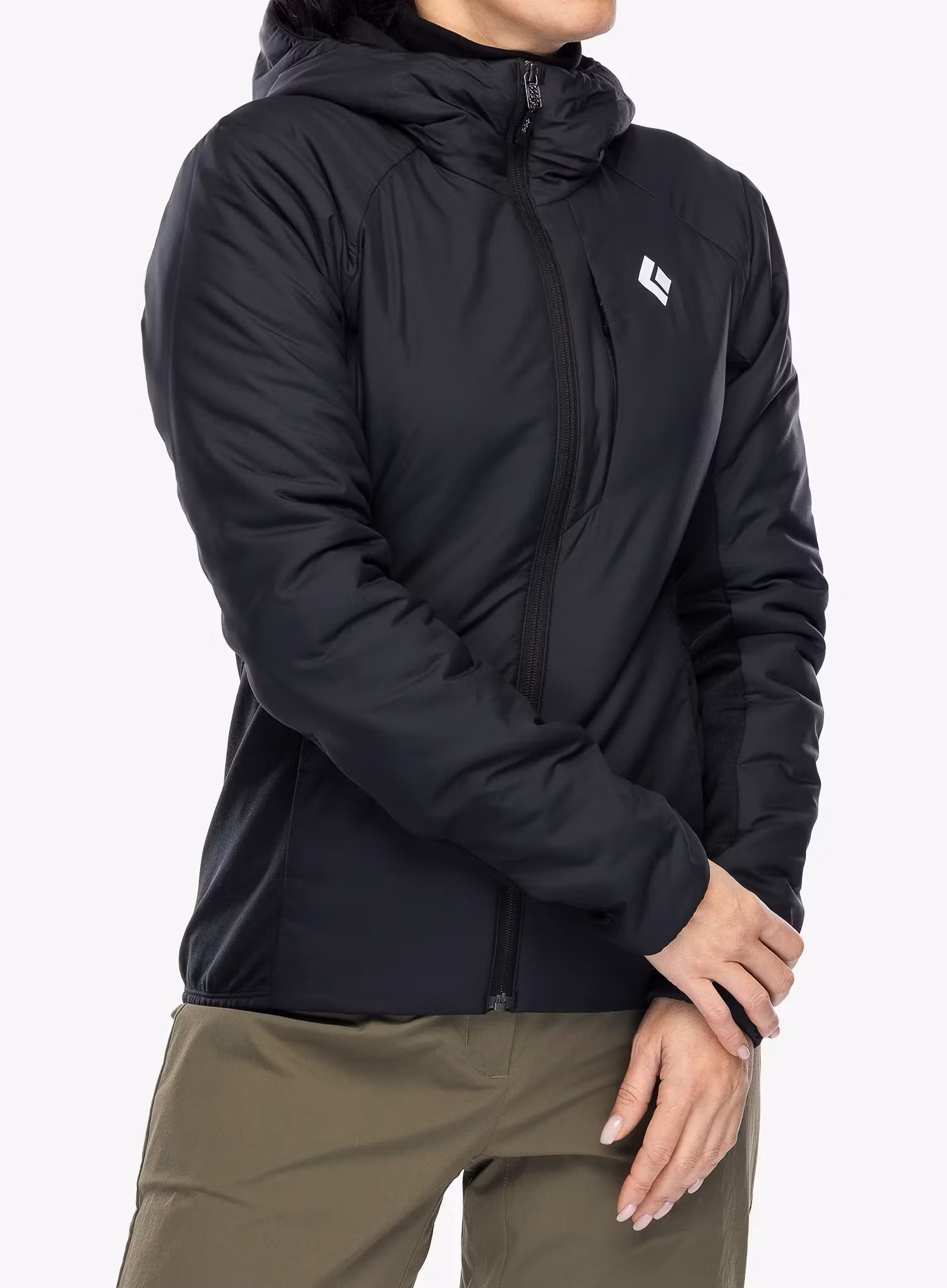 Zateplená bunda dámska Black Diamond First Light Hybrid Hoody - blck
