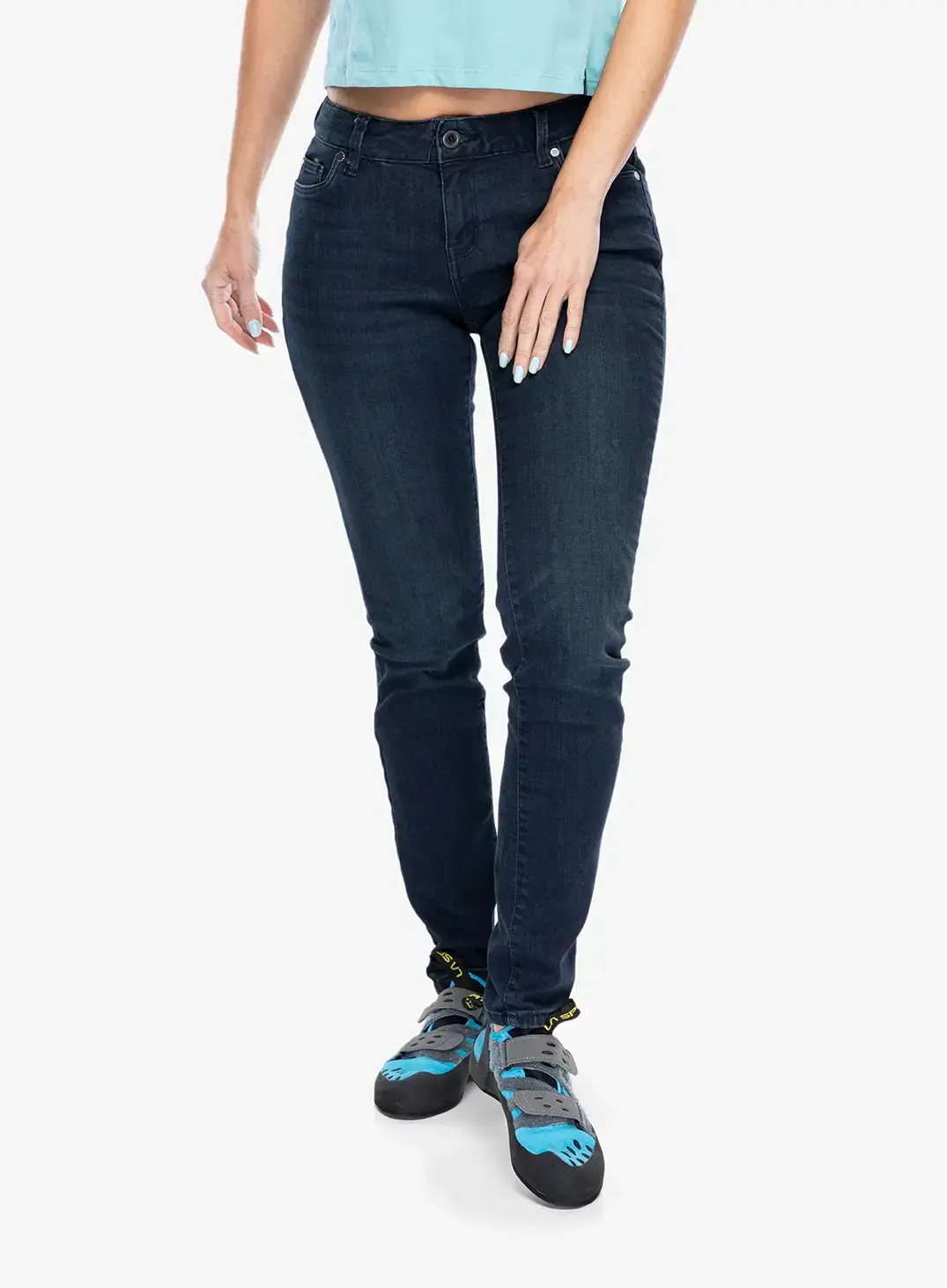 Lezecké nohavice dámske Black Diamond Forged Denim Pants - indigo