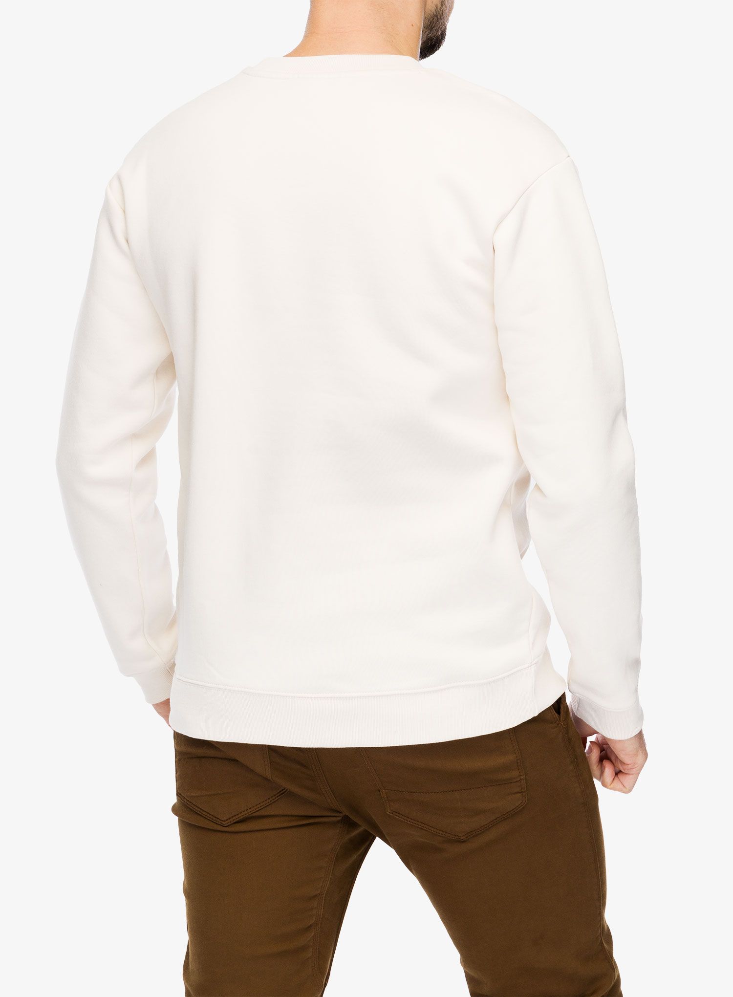 Mikina Black Diamond Heritage Wordmark Crewneck - off white