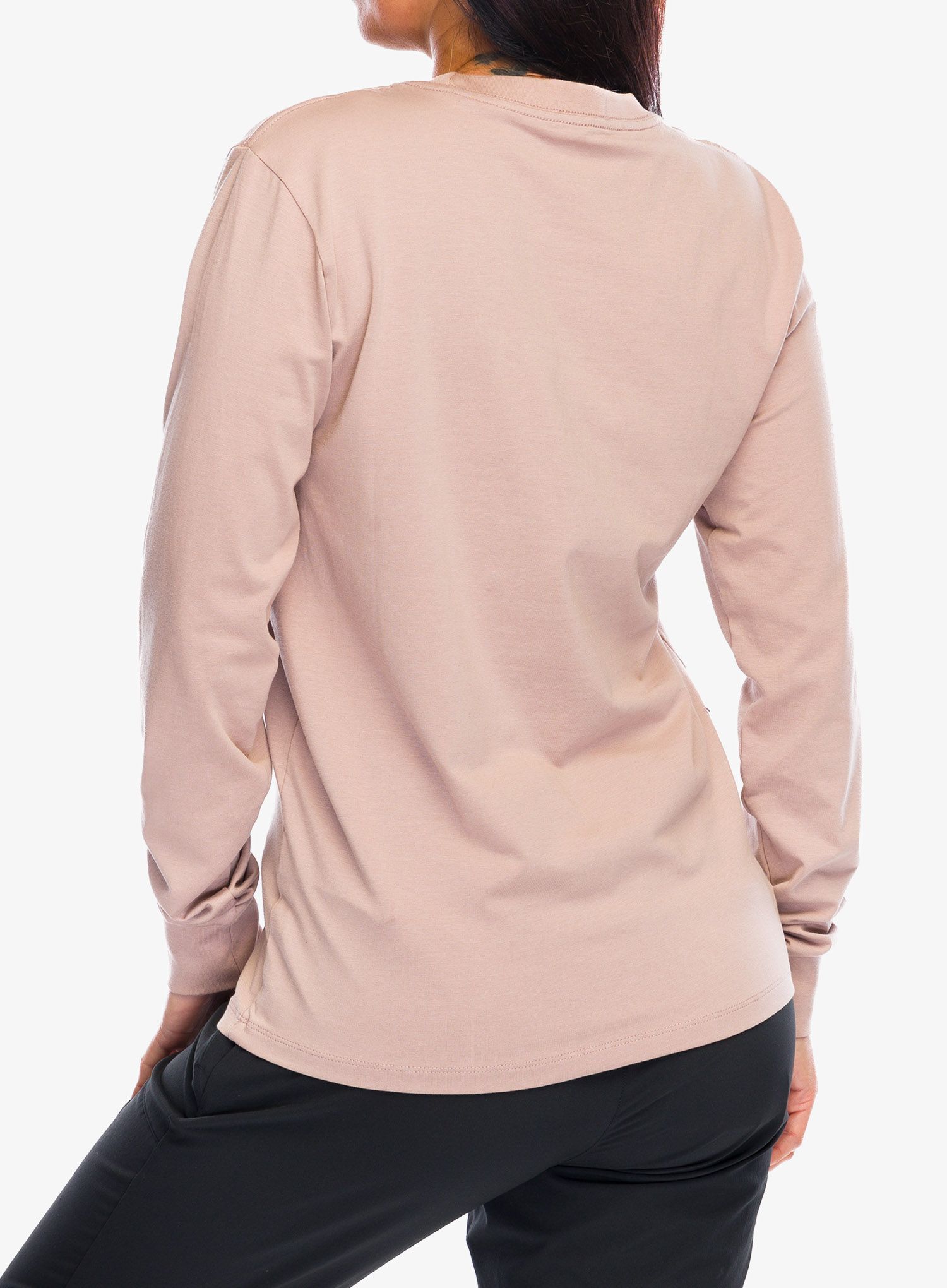 Longsleeve dámsky Black Diamond Heritage Wordmark LS Tee - pale mauve