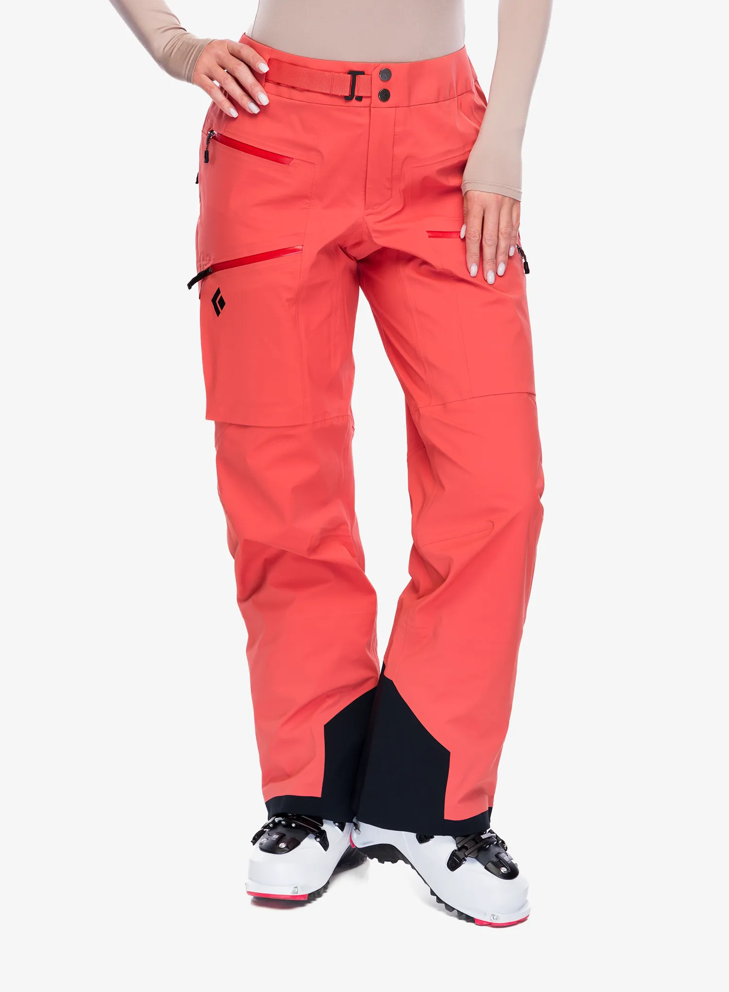 Dámske lyžiarske nohavice Black Diamond Recon LT Pants - baja sunrise