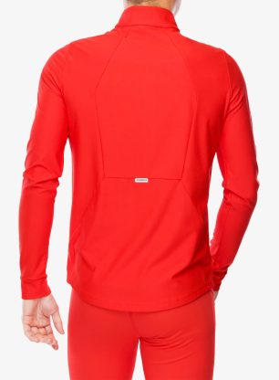 Mikina bez kapucne Maloja Goldammer - fire red