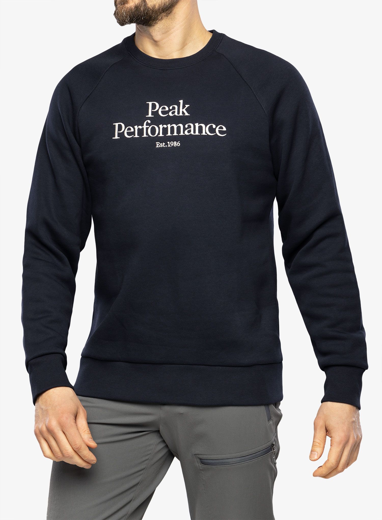 Pánska mikina Peak Performance Original Crew - blue shadow