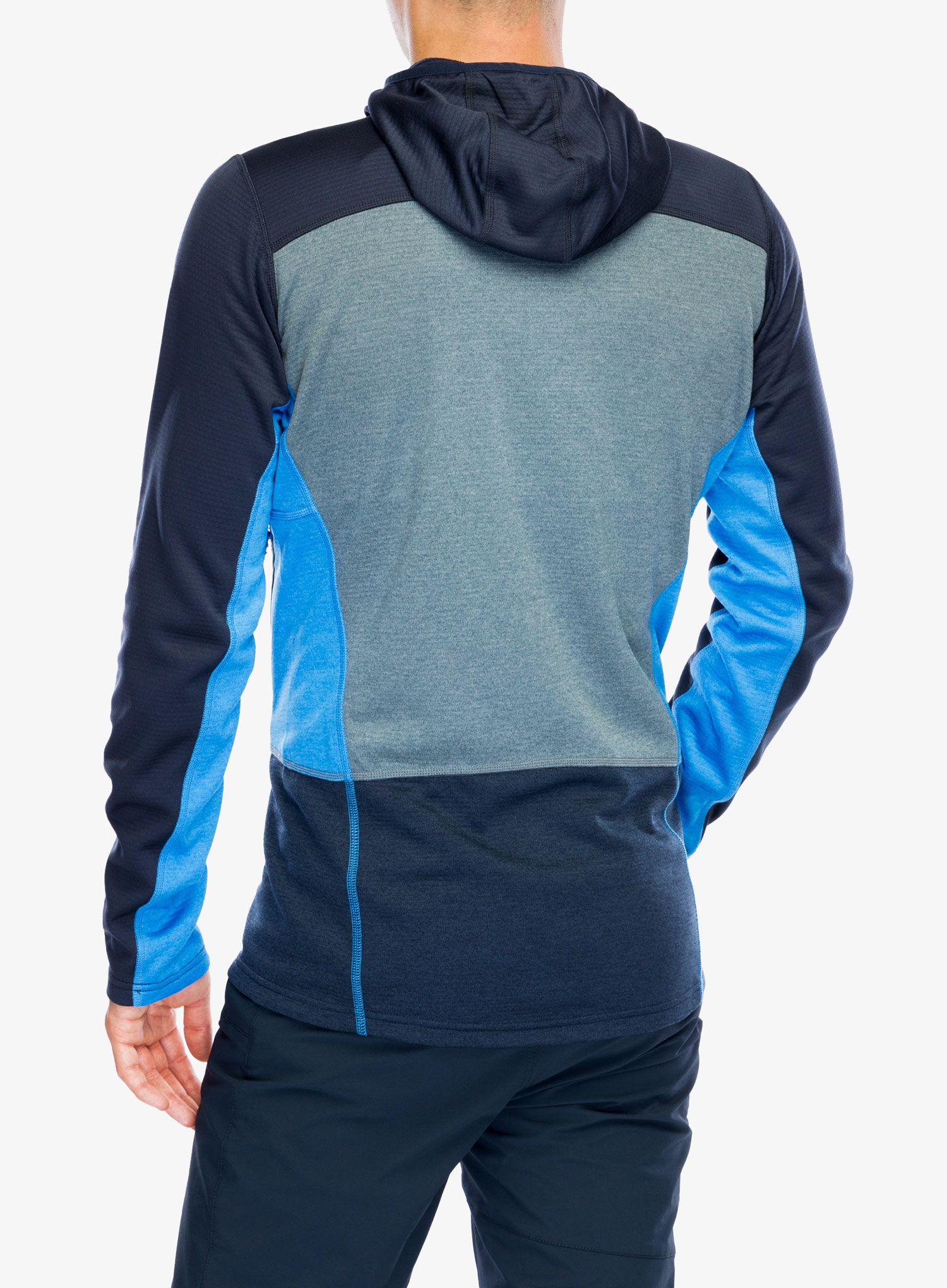 Pánska mikina na zips Haglofs ROC Flash Mid Hood - tarn blue/steel blue