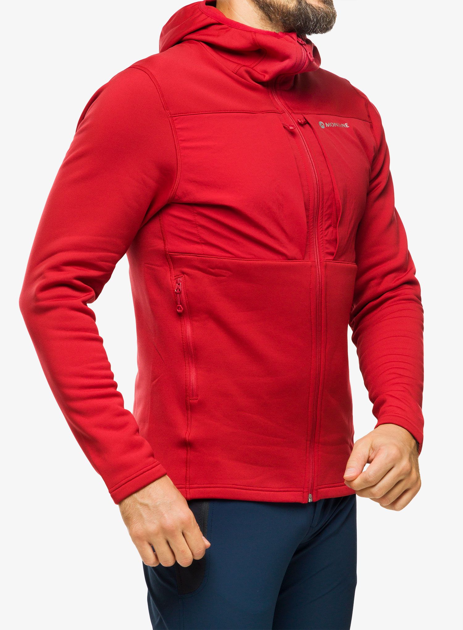 Mikina s kapucňou Montane Fury XT Hoodie - acer red