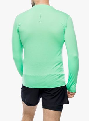 Bežecká mikina Brooks High Point Long Sleeve - hyper green