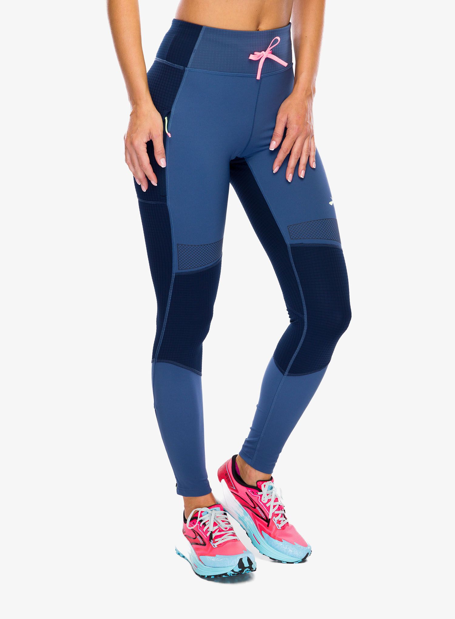 Dámske legíny Brooks High Point Tight - ocean/navy
