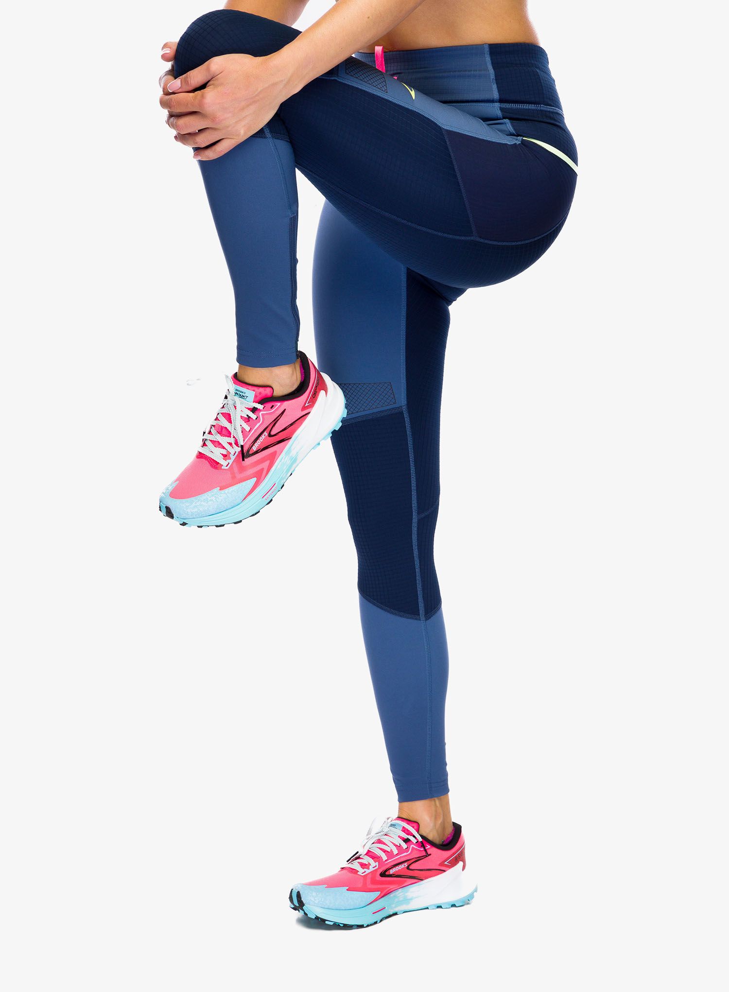 Dámske legíny Brooks High Point Tight - ocean/navy