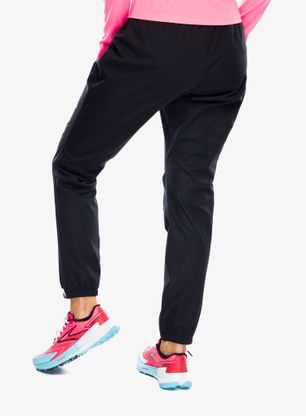 Dámske bežecké legíny Brooks High Point Waterproof Pant - black