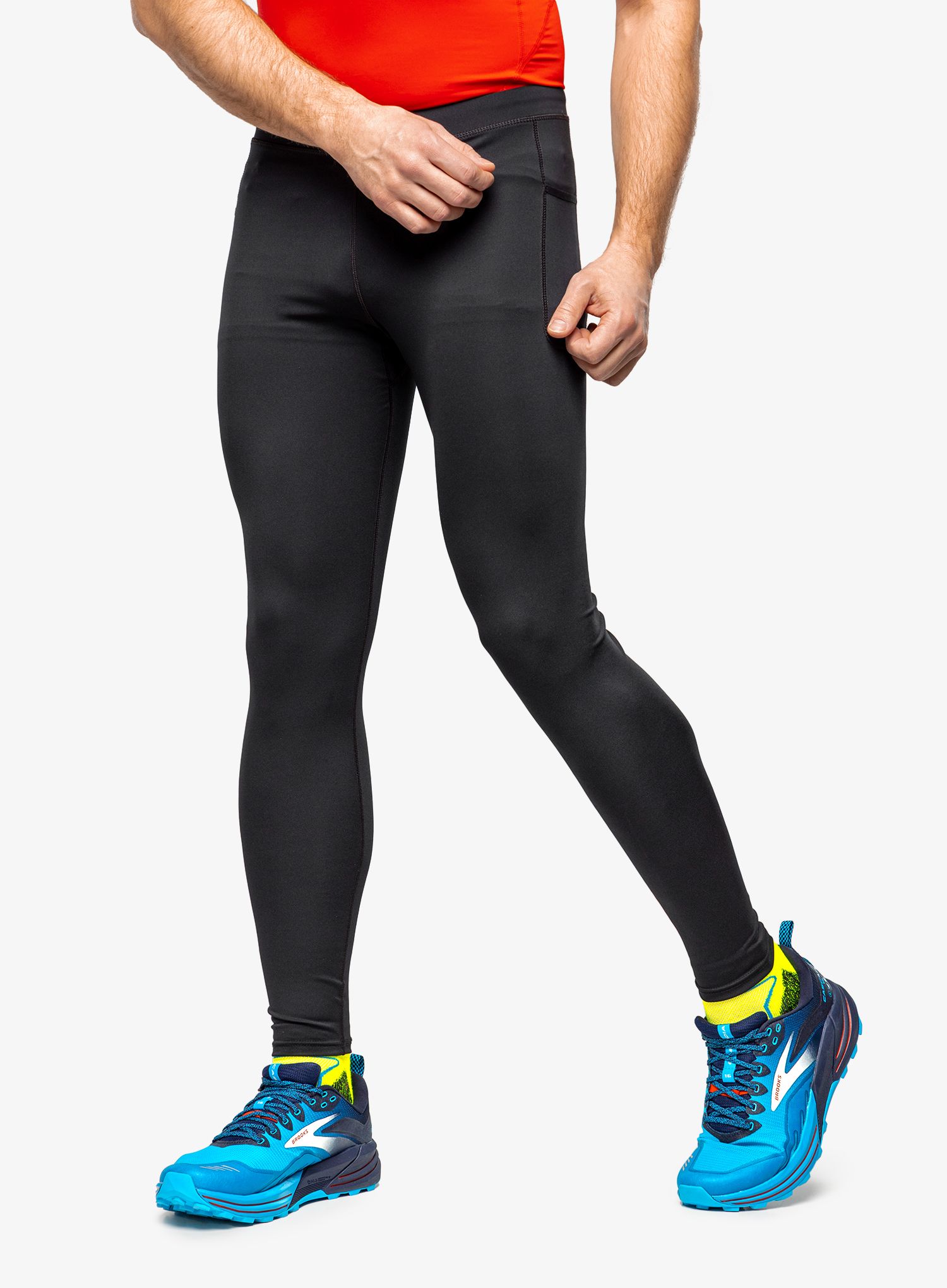 Pánske bežecké leginy Brooks Source Tight - black