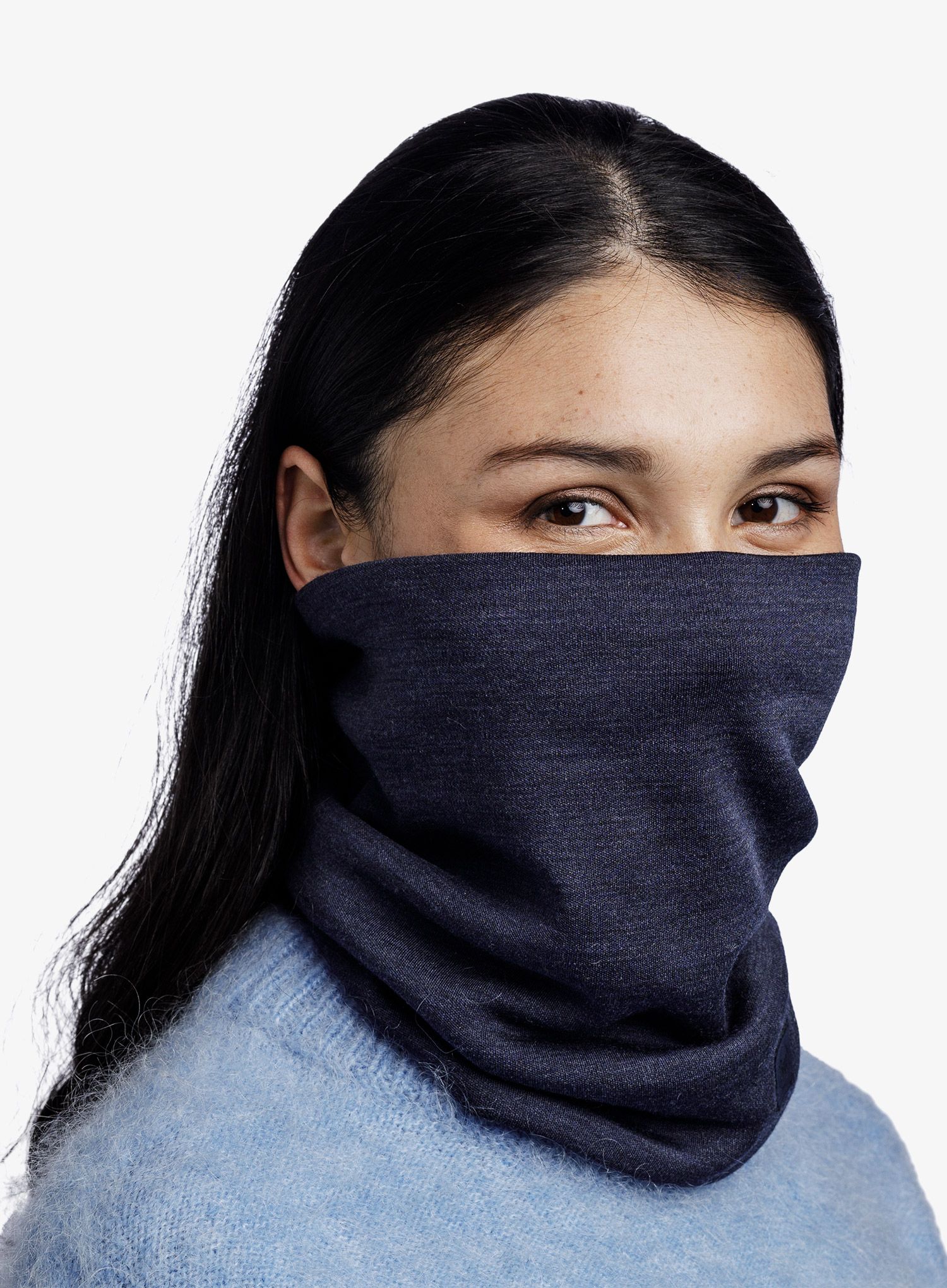 Nákrčník Buff Heavyweight Merino Wool - solid indigo