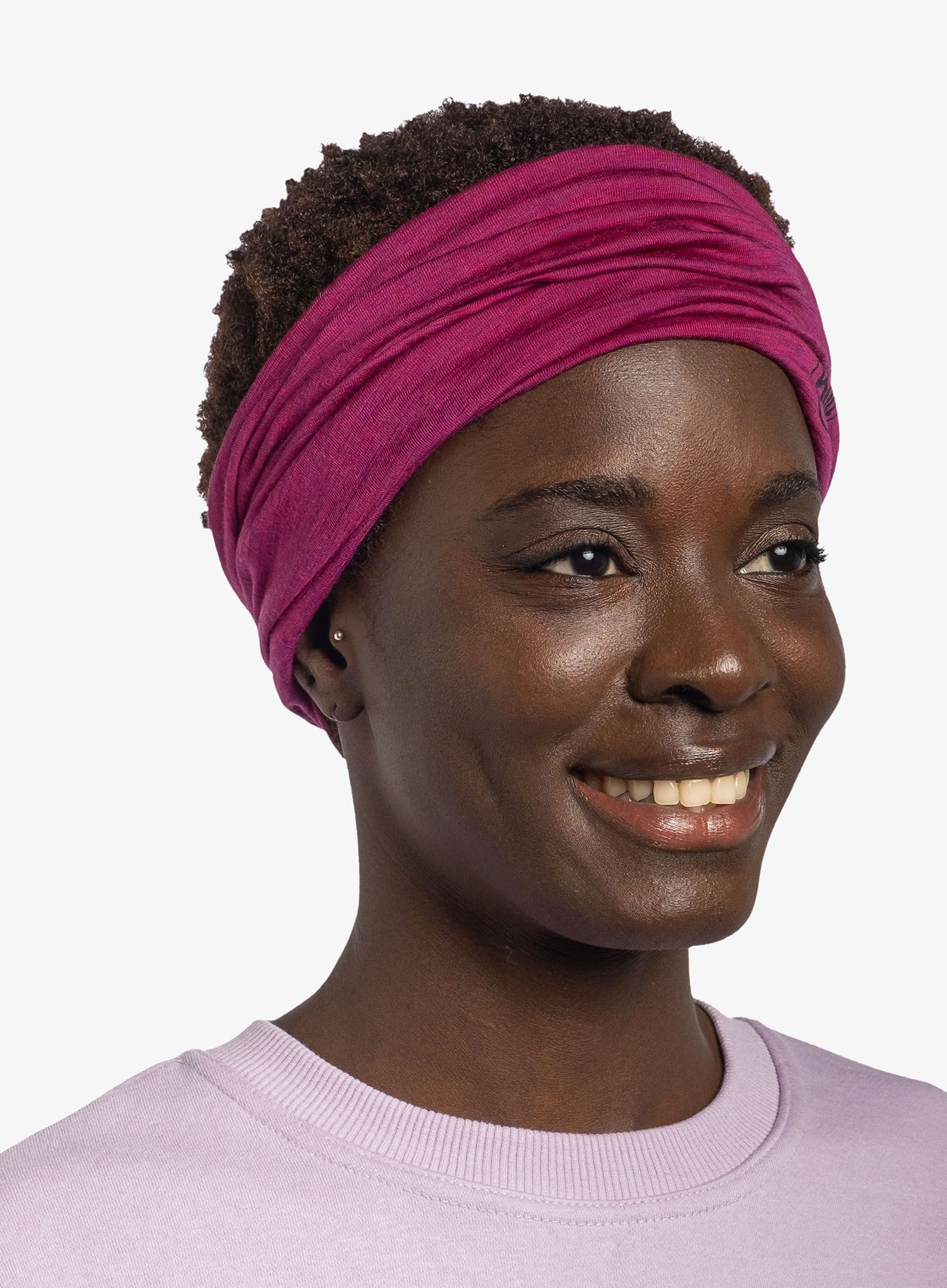 Multifunkčná šatka Buff Lightweight Merino Wool - solid magenta