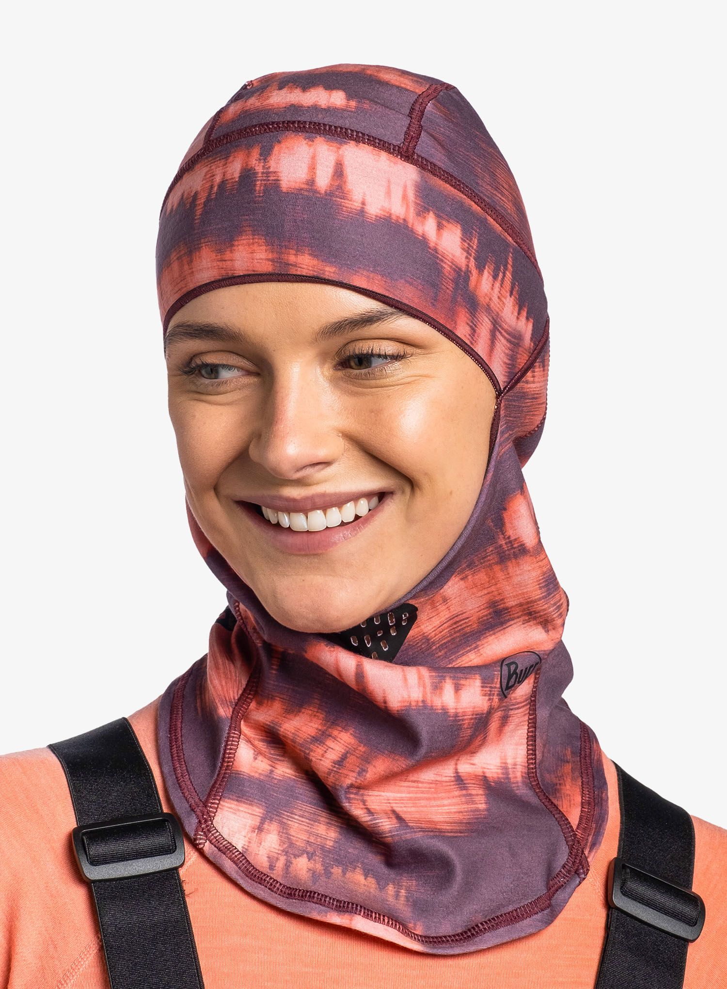 Kukla Buff Thermonet Hinged Balaclava - matewa garnet