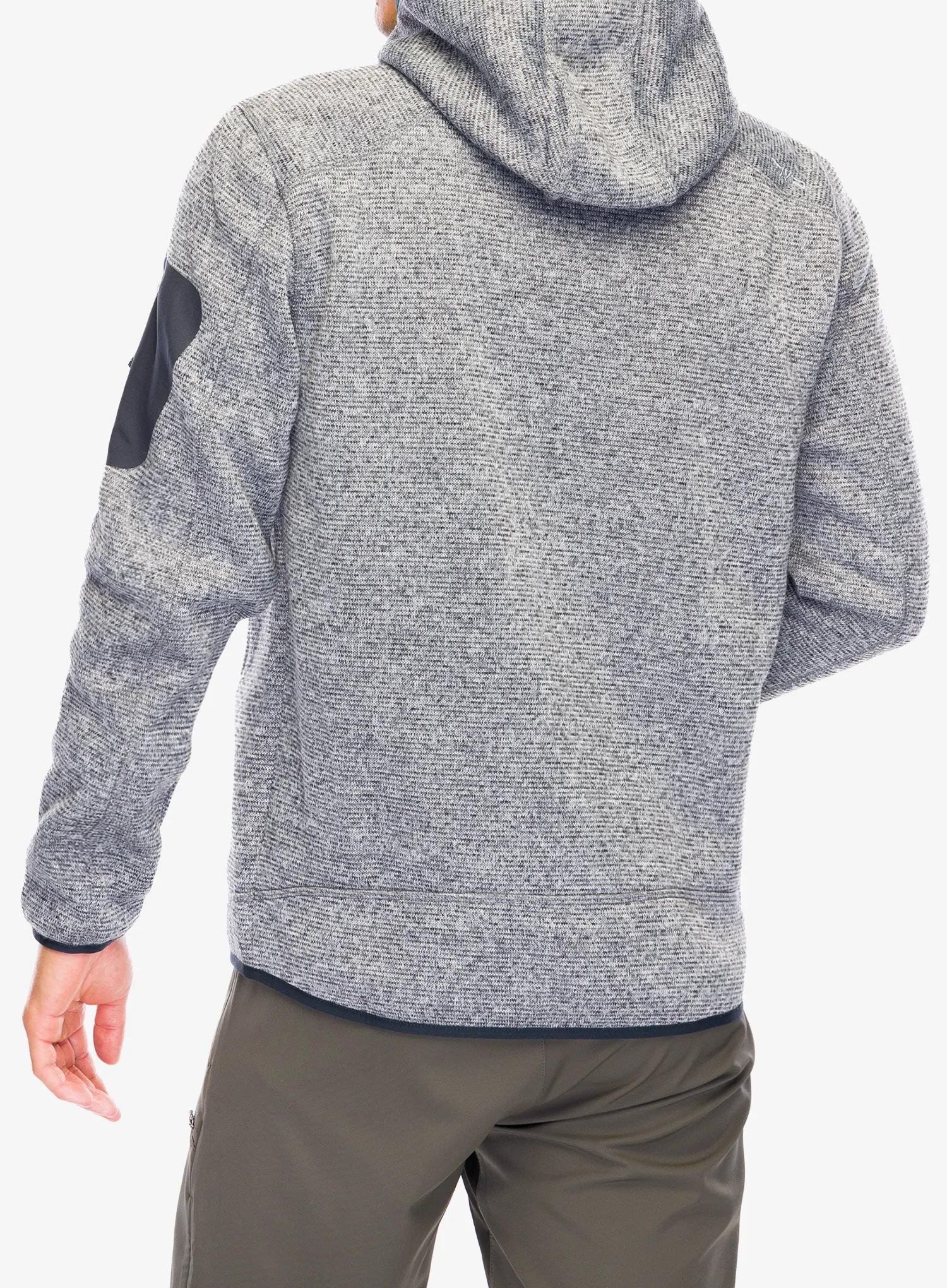 Flísová bunda CMP Borgis Fix Hood Jacket - ice/titanio/nero