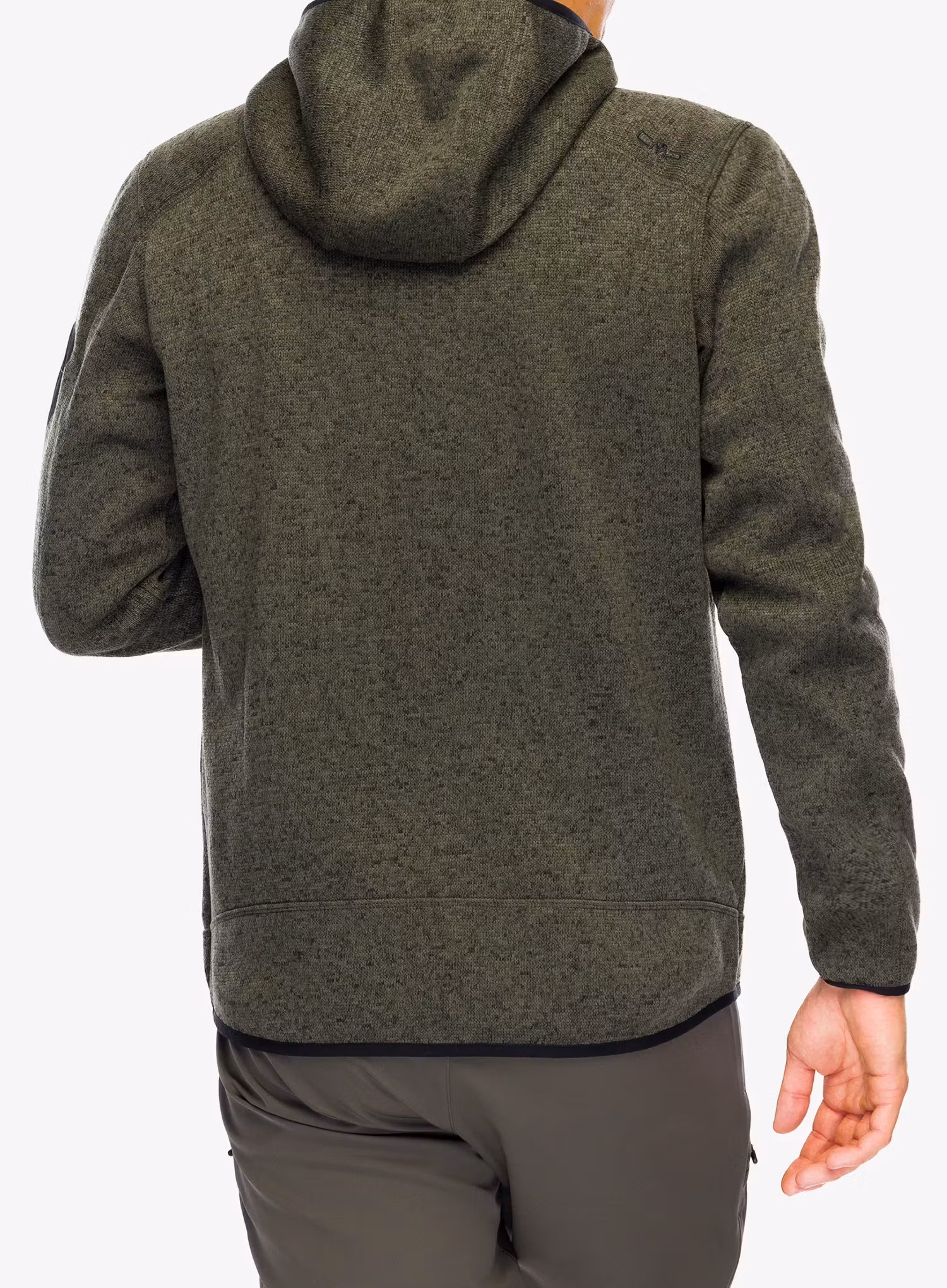 Flísová bunda CMP Borgis Fix Hood Jacket - olive/nero