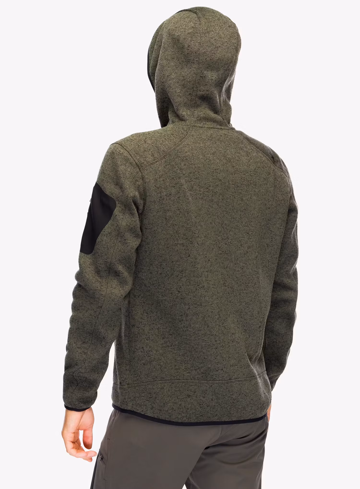 Flísová bunda CMP Borgis Fix Hood Jacket - olive/nero