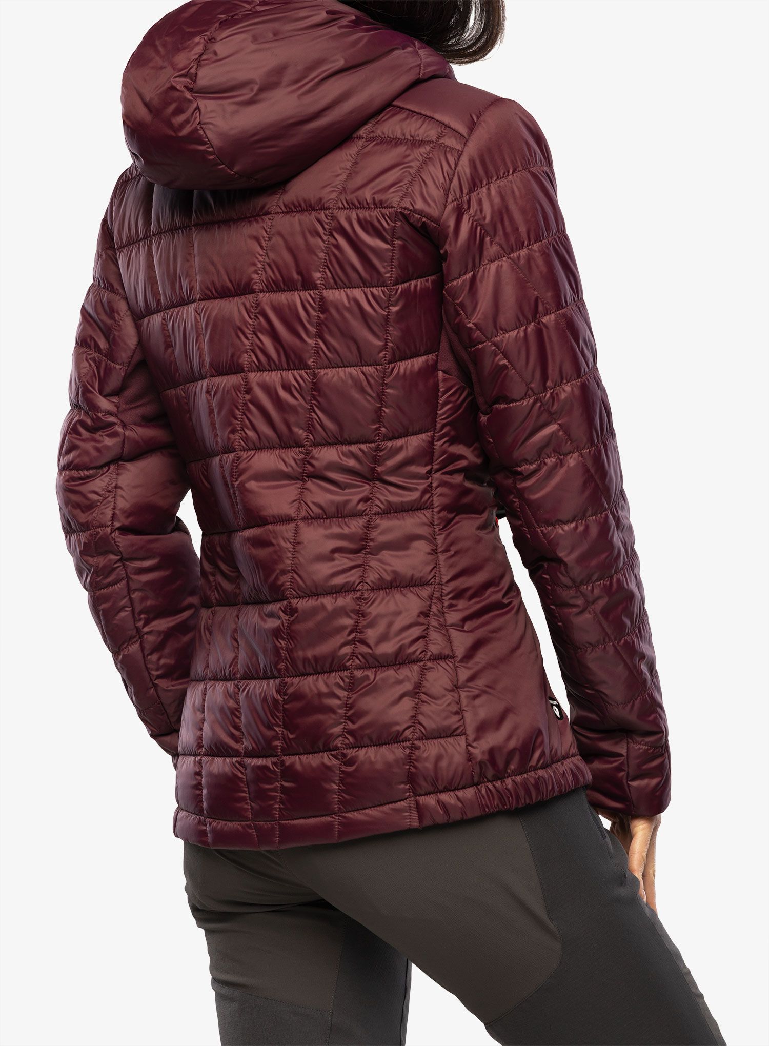 Zateplená bunda dámska CMP Jacket Fix Hood Ziggs - burgundy