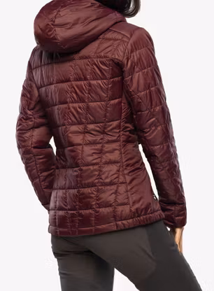 Zateplená bunda dámska CMP Jacket Fix Hood Ziggs - burgundy
