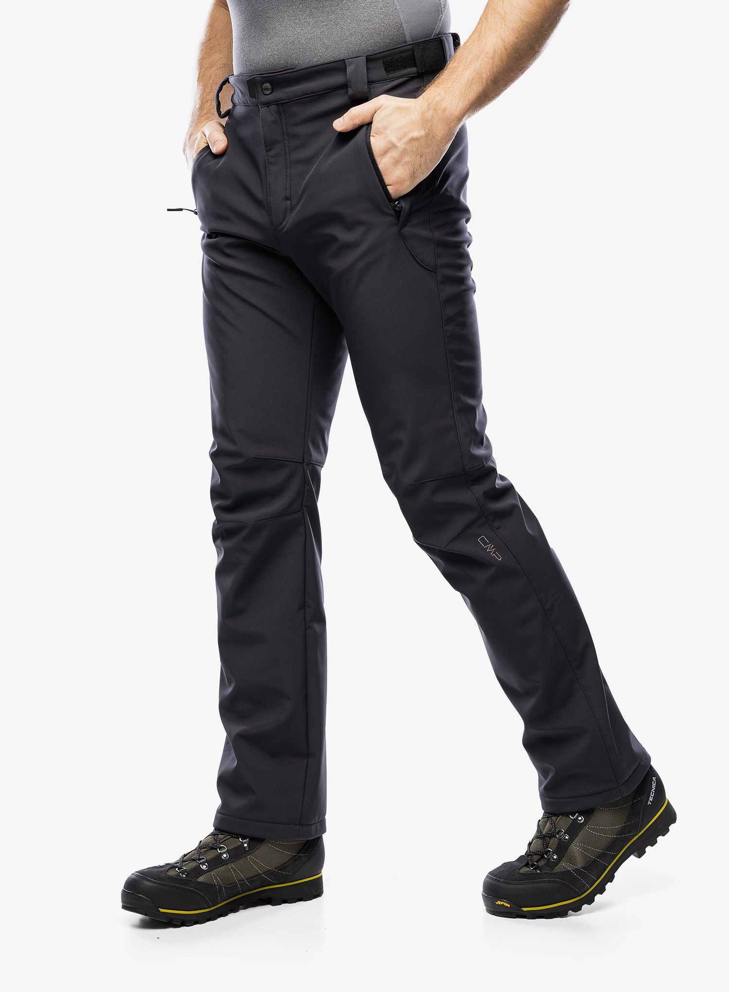 Softshellové nohavice CMP Long Pant Fate - antracite