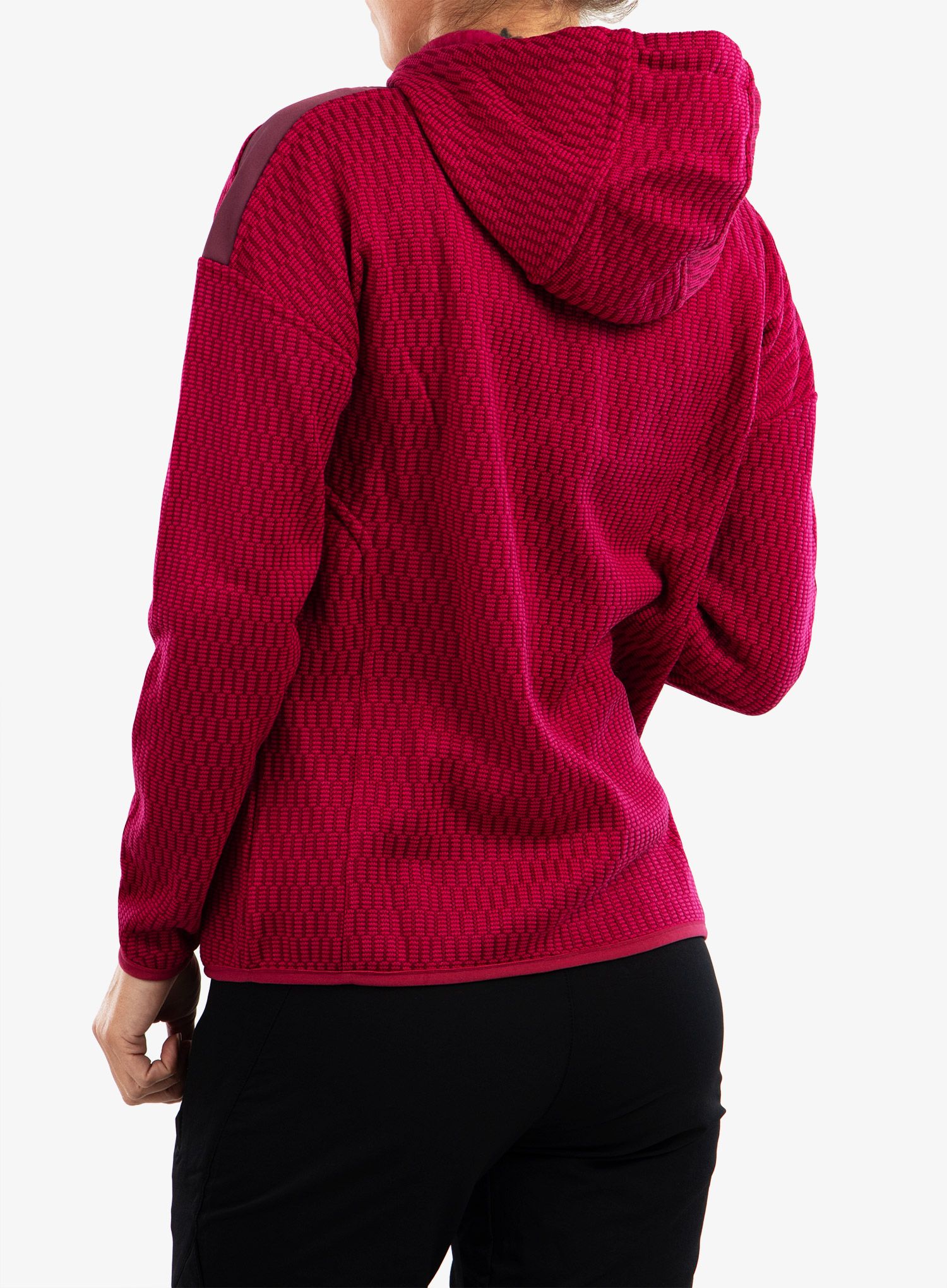 Flísová mikina dámska CMP Lucy Jacket Fix Hood - fucsia/amaranto