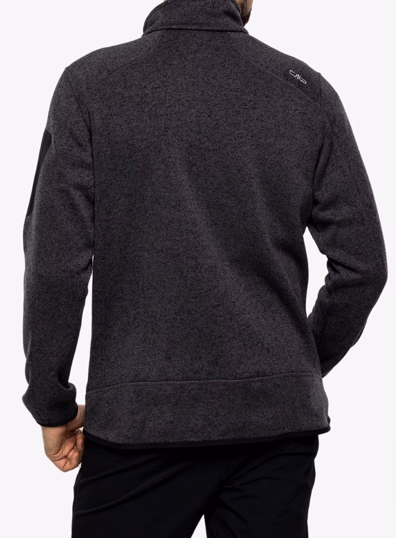 Flísová mikina CMP Perl Jacket Knitted - nero/glacier