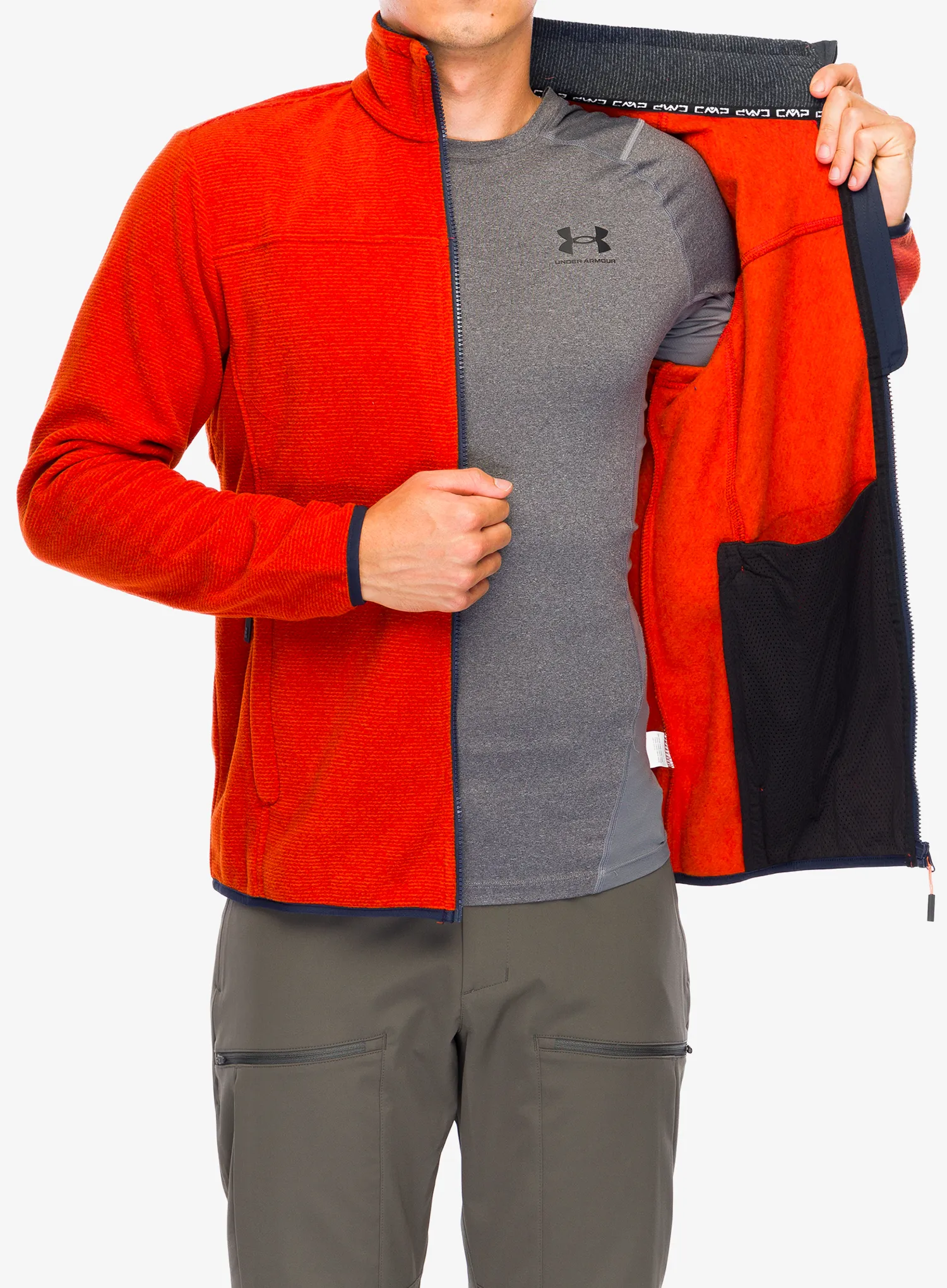 Flísová mikina CMP Perry Jacket - jaffa