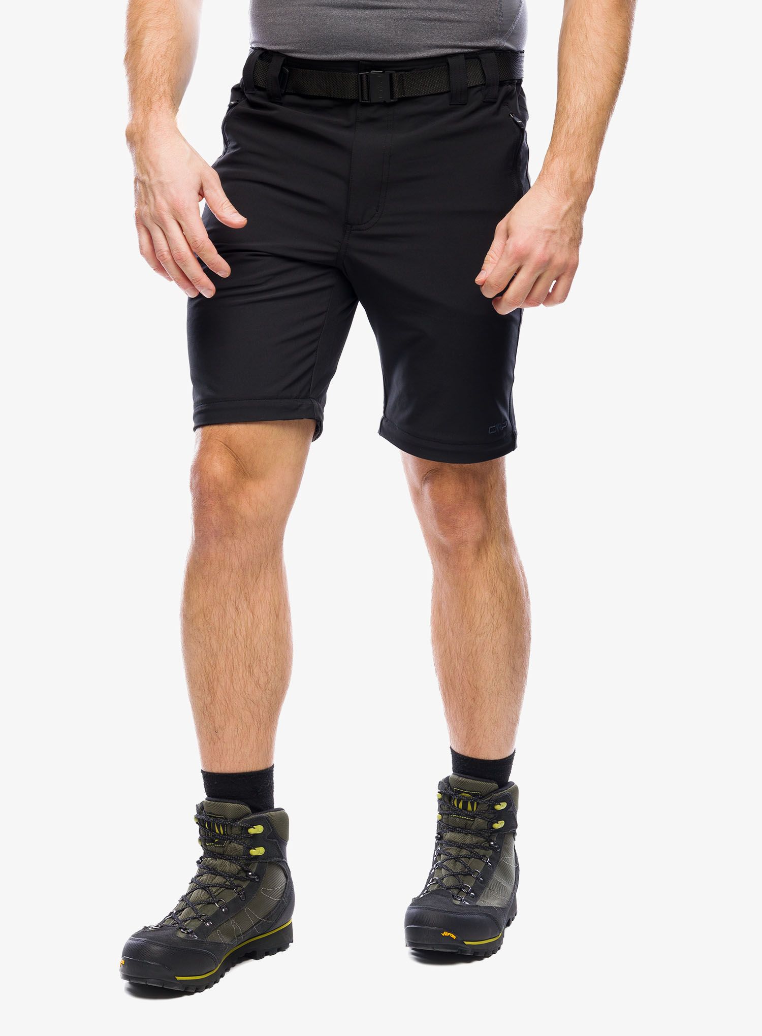 Nohavice CMP Rule Zip Off Pant Stretch Polyester - nero