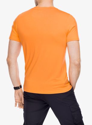 Tričko s potlačou CMP Verte T-Shirt Bamboo Jersey - flame/antracite