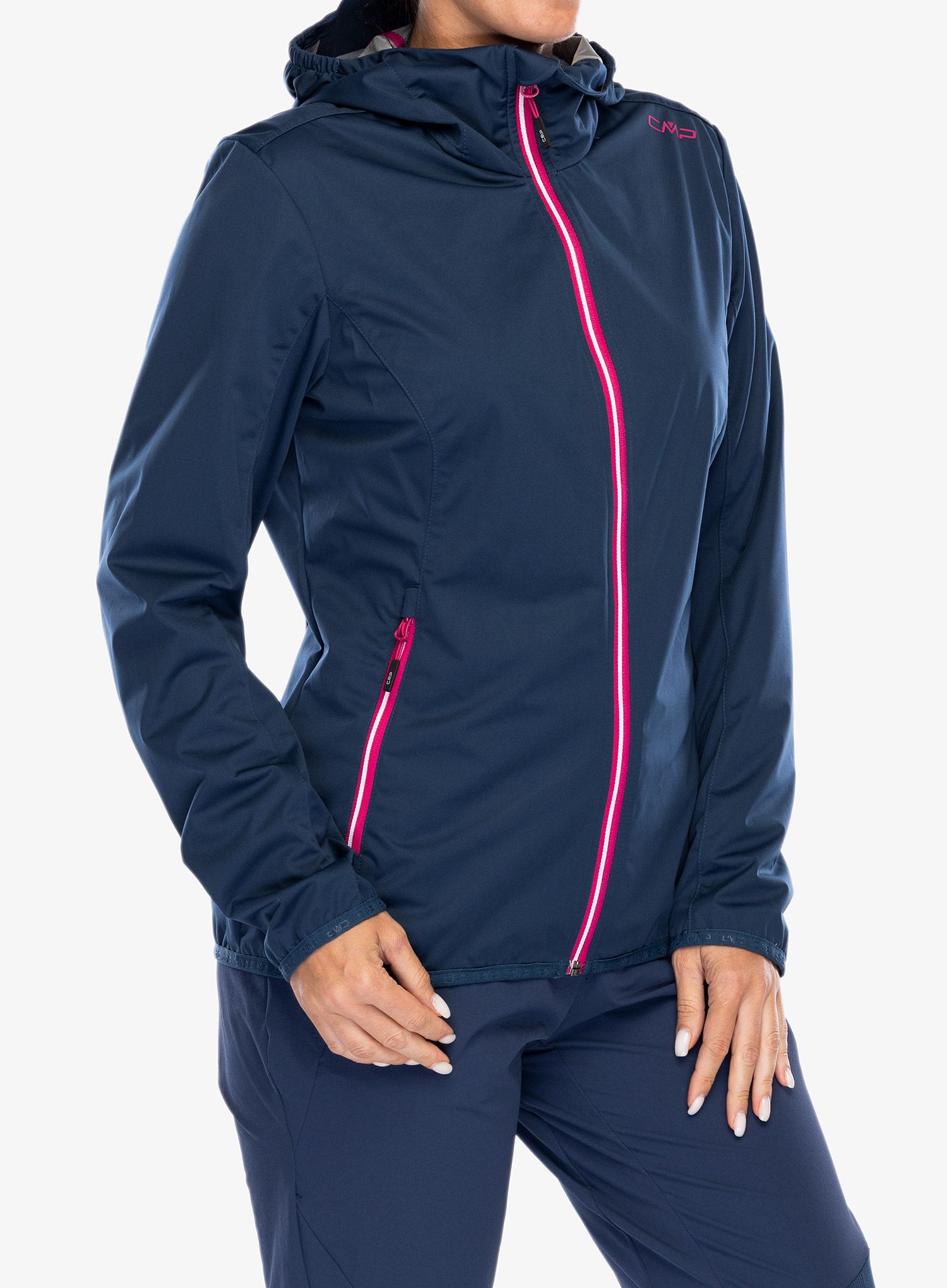 Bunda dámska CMP Vicky Jacket Fix Hood - blue