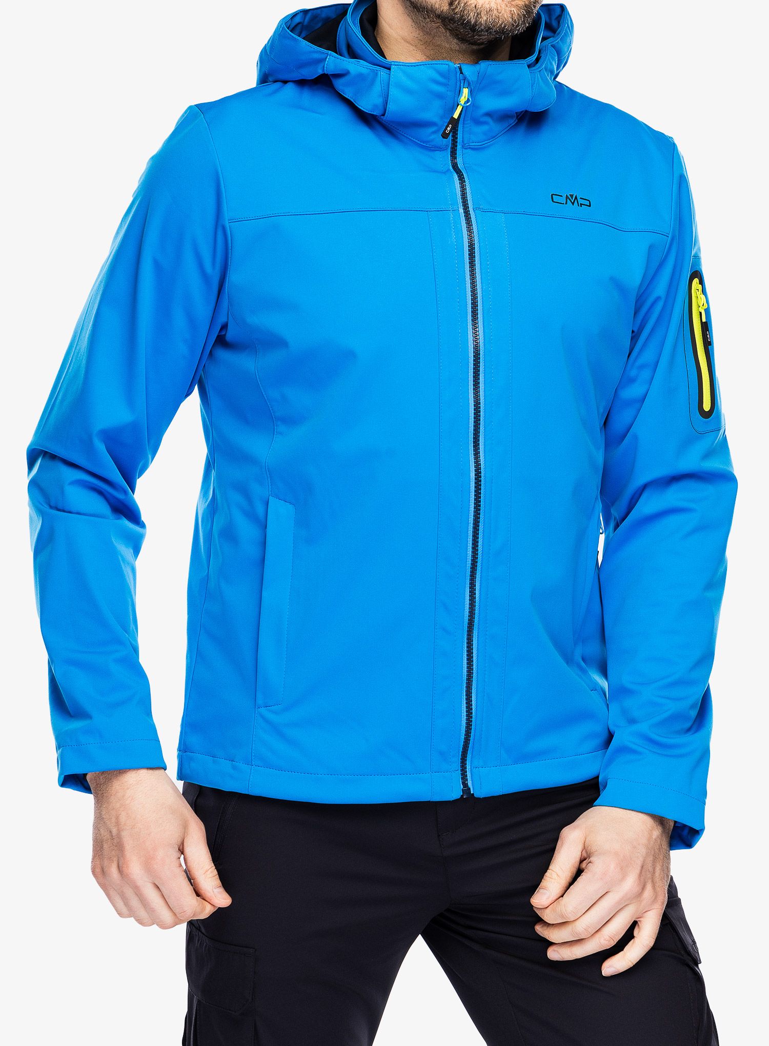 Softshellová bunda CMP Vidal Zip Hood Jacket - river