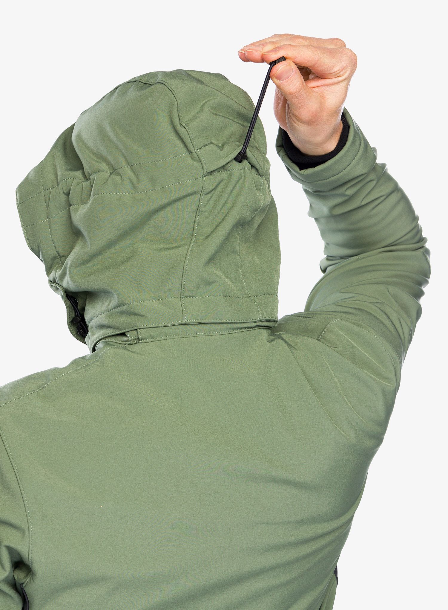 Softshellová bunda CMP Vivo Jacket Zip Hood - salvia